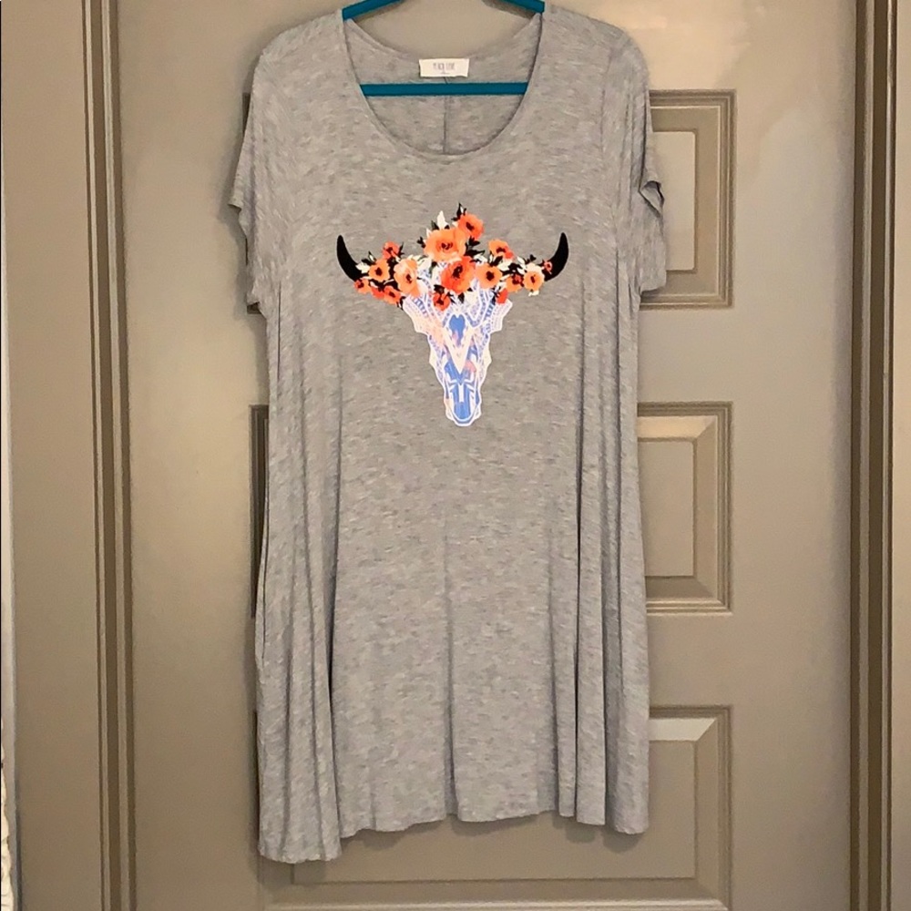Grey T-Shirt Dress